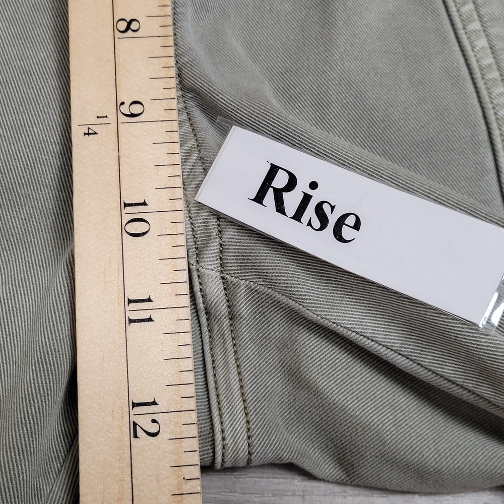 Spanx Pants Womens M Pale Sage Structured Twill Shaping High Rise Stretch Ankle - Picture 16 of 16